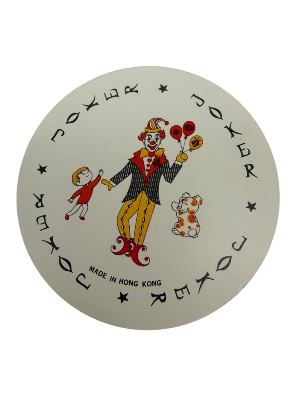 Vintage Round Playing Cards Jamaica Souvenir Deck Hong Kong WPP w/ Plastic Case - Picture 2 of 8